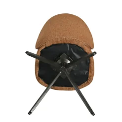 Sedia-Set di 2 sedie da pranzo in tessuto testurizzato (seduta 51 cm) Linda