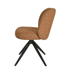 Sedia-Set di 2 sedie da pranzo in tessuto testurizzato (seduta 51 cm) Linda