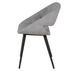Sedia-Set di 2 sedie da pranzo in velluto a coste (seduta 49 cm) Orka