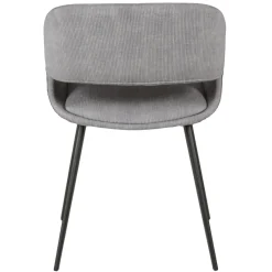 Sedia-Set di 2 sedie da pranzo in velluto a coste (seduta 49 cm) Orka