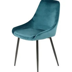 Sedia-Set di 2 sedie da pranzo in velluto (seduta 47 cm) Juno