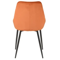 Sedia-Set di 2 sedie da pranzo in velluto (seduta 47 cm) Juno