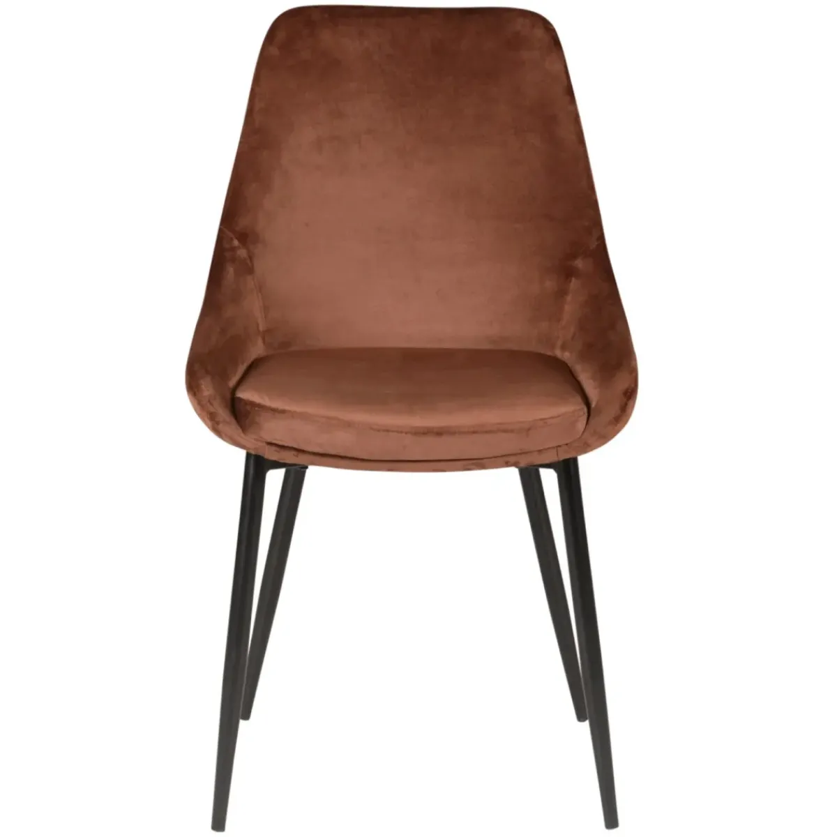 Sedia-Set di 2 sedie da pranzo in velluto (seduta 47 cm) Juno
