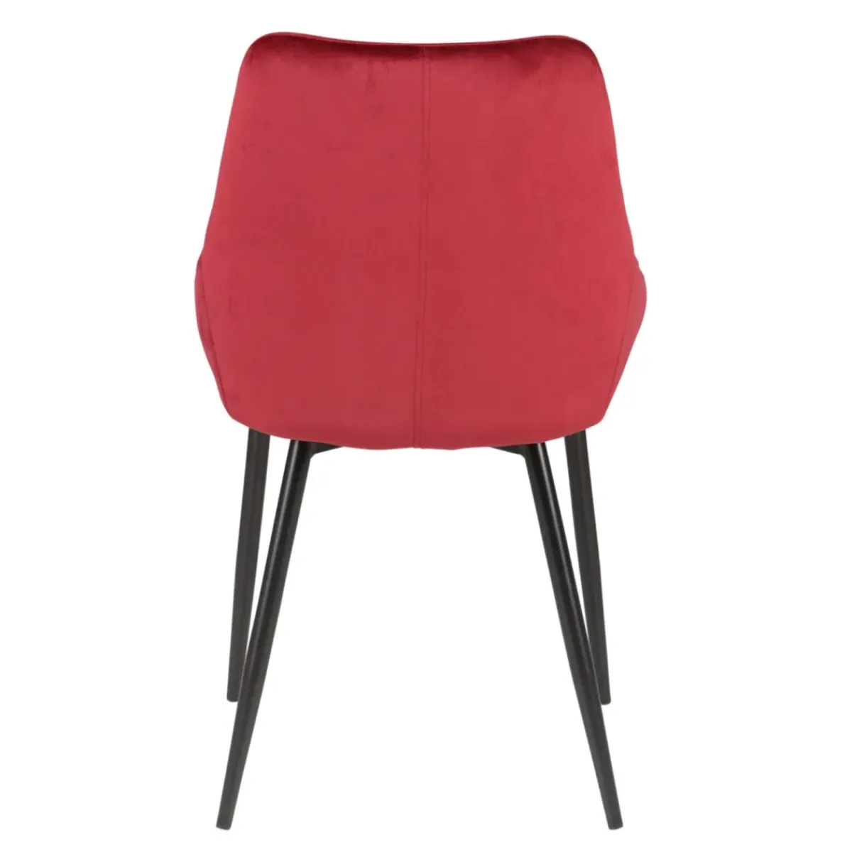 Sedia-Set di 2 sedie da pranzo in velluto (seduta 47 cm) Juno