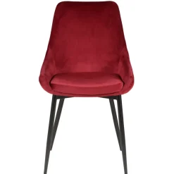 Sedia-Set di 2 sedie da pranzo in velluto (seduta 47 cm) Juno