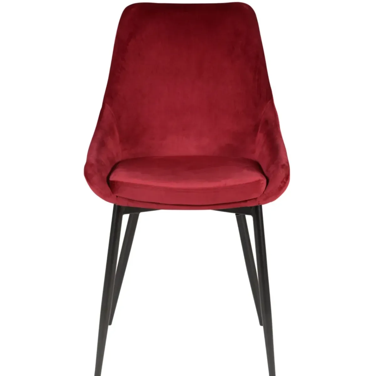 Sedia-Set di 2 sedie da pranzo in velluto (seduta 47 cm) Juno