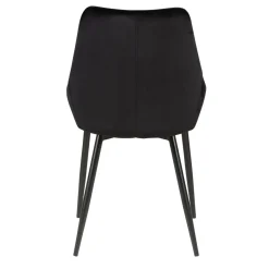 Sedia-Set di 2 sedie da pranzo in velluto (seduta 47 cm) Juno Verde