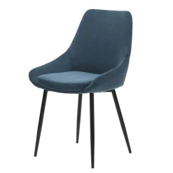 Sedia-Set di 2 sedie da pranzo in velluto a coste (seduta 47 cm) Juno