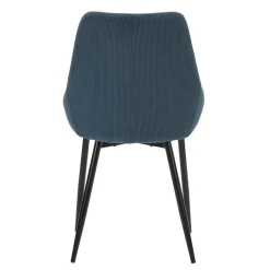 Sedia-Set di 2 sedie da pranzo in velluto a coste (seduta 47 cm) Juno
