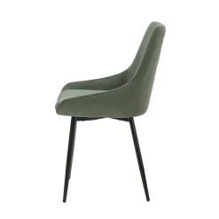 Sedia-Set di 2 sedie da pranzo in velluto a coste (seduta 47 cm) Juno