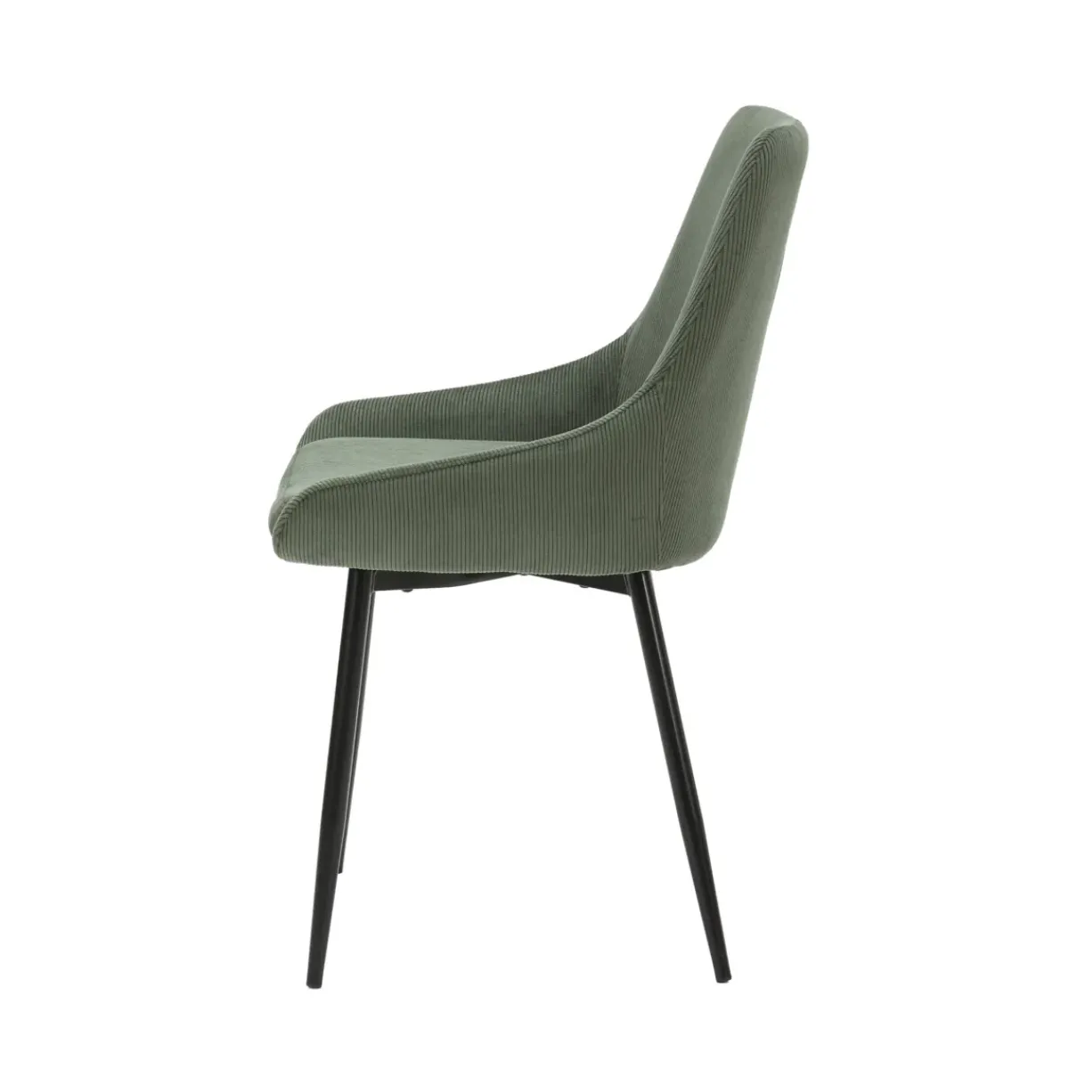 Sedia-Set di 2 sedie da pranzo in velluto a coste (seduta 47 cm) Juno
