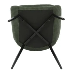 Sedia-Set di 2 sedie da pranzo in velluto a coste (seduta 47 cm) Juno