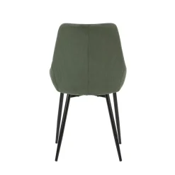 Sedia-Set di 2 sedie da pranzo in velluto a coste (seduta 47 cm) Juno