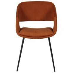 Sedia-Set di 2 sedie da pranzo in velluto a coste (seduta 49 cm) Orka