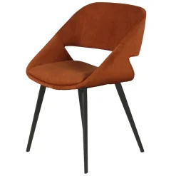 Sedia-Set di 2 sedie da pranzo in velluto a coste (seduta 49 cm) Orka