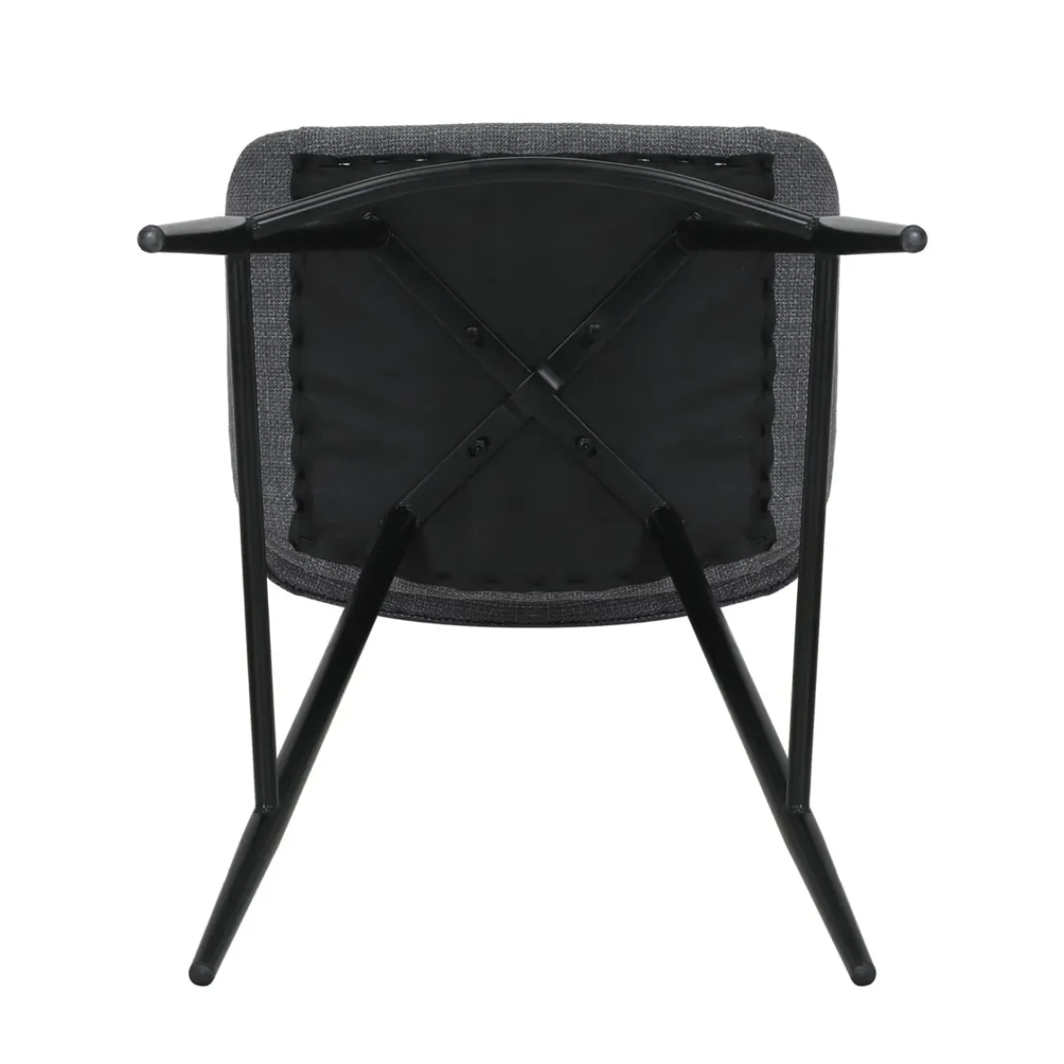 Sgabello Alto-Set di 2 sedie per isola centrale con schienale in tessuto (seduta 68cm) Kosmo