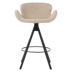 Sgabello Alto-Set di 2 sedie per isola centrale con schienale (Altezza seduta 65cm) Pema