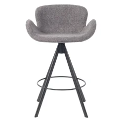 Sgabello Alto-Set di 2 sedie per isola centrale con schienale (seduta 65cm) Pema