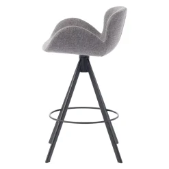 Sgabello Alto-Set di 2 sedie per isola centrale con schienale (seduta 65cm) Pema