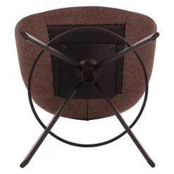Sgabello Alto-Set di 2 sedie per isola centrale con schienale (Altezza seduta 65cm) Pema Bordeaux