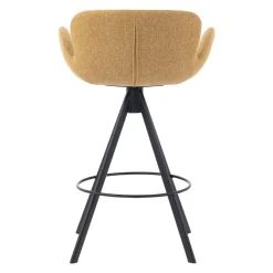 Sgabello Alto-Set di 2 sedie per isola centrale con schienale (seduta 65cm) Pema Miele
