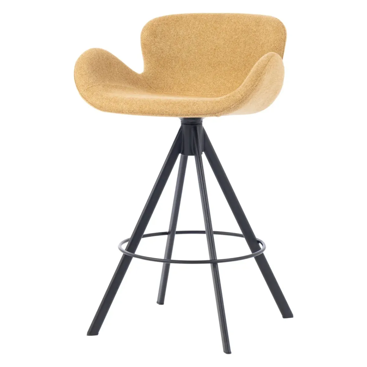 Sgabello Alto-Set di 2 sedie per isola centrale con schienale (seduta 65cm) Pema Miele