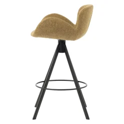 Sgabello Alto-Set di 2 sedie per isola centrale con schienale (seduta 65cm) Pema