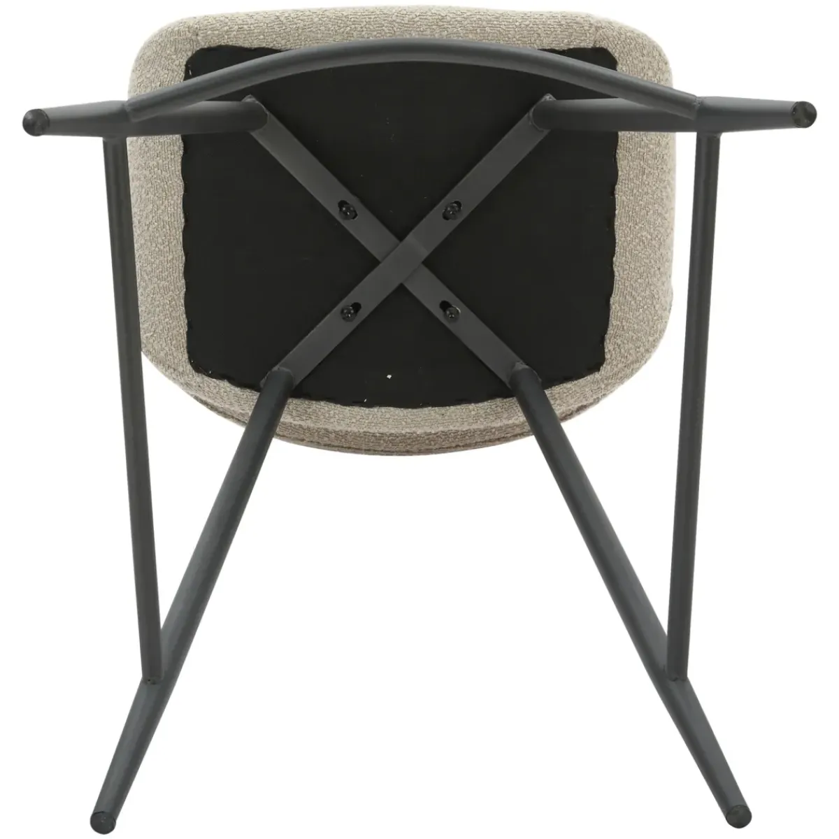 Sgabello Alto-Set di 2 sedie per isola centrale con schienale in bouclé (seduta 65 cm) Soho