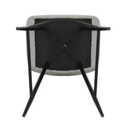 Sgabello Alto-Set di 2 sedie per isola centrale con schienale in tessuto (seduta 68cm) Kosmo