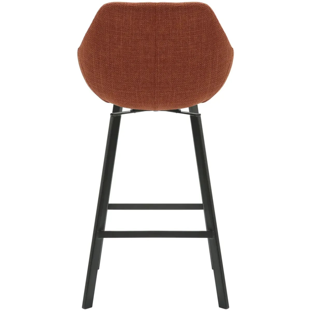 Sgabello Alto-Set di 2 sedie per isola centrale girevoli con schienale in tessuto (Altezza seduta 64cm) Zila