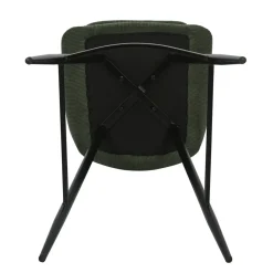 Sgabello Alto-Set di 2 sgabelli da bar con schienale in velluto a coste (Altezza seduta 75cm) Juno pino