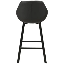 Sgabello Alto-Set di 2 sgabelli da bar girevoli con schienale (Altezza seduta 75cm) Zila