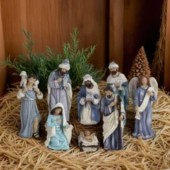 KAEMINGK Statuine Presepe-Set di 8 statuine (Altezza 15 cm) di Clemenza
