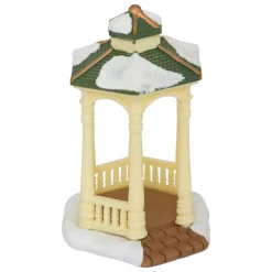 JJA Personaggi E Accessori Per Villaggio-Set di 5 statuine e accessori per Villaggio di Natale (H22 cm) Musica e chiosco