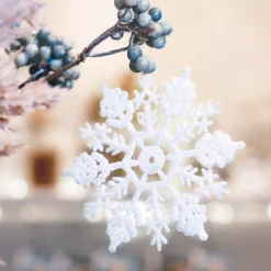 KAEMINGK Addobbi Natalizi-Set di 12 stelle di Natale da appendere (10 cm) Morzine