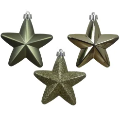 KAEMINGK Addobbi Natalizi-Set di 6 stelle di Natale da appendere Alpine