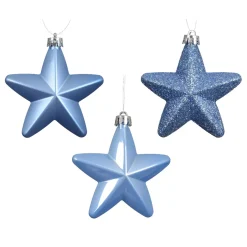 KAEMINGK Addobbi Natalizi-Set di 6 stelle di Natale da appendere (H7 cm) Alpine