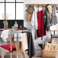 Set di 2 strofinacci cotone riciclato Cuisiline Bordò