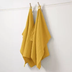 EMINZA Accessori Cucina-Set di 2 strofinacci garza di cotone (70 cm) Gaïa