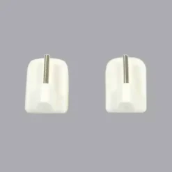 Set di 4 supporti adesivi Bianco