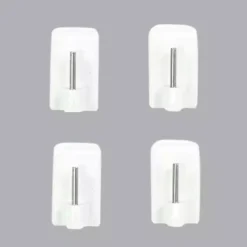 Set di 4 supporti adesivi per PVC Bianco