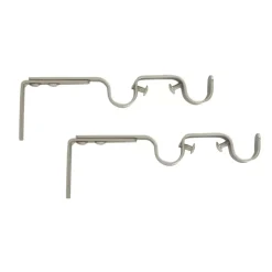 Set di 2 supporti doppi regolabili (L165 - L190/ Ø20 mm) Argento