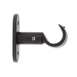 Set di 2 supporti fissi (L50 / D20 mm) Jim gouttière Nero opaco