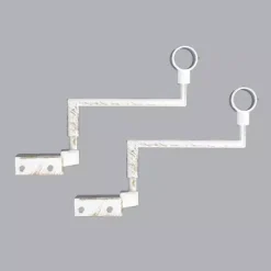 Set di 2 supporti Fix'vit (L180 - Ø20 mm) Bianco