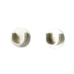 Set di 2 supporti (L25 cm - Ø20 mm) Jim Argento opaco