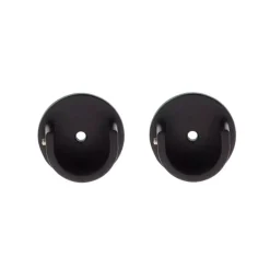 Set di 2 supporti per bastone per tenda (D28 mm) Lino Nero opaco