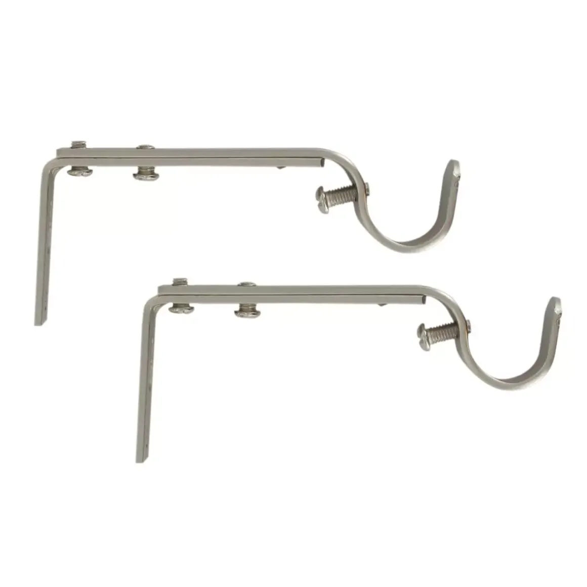 Set di 2 supporti regolabili (L110 - L150/ Ø20 mm) Argento