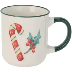 KOOPMAN Stoviglie Natalizie-Set di 4 Tazze di Natale Dolce Natale