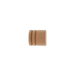Set di 2 terminali per asta in legno (D28 mm) Nils Beige Verniciato