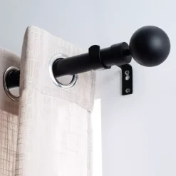 Set di 2 terminali per tenda (D28 mm) Gaia Nero opaco